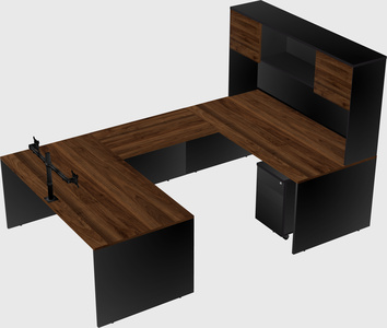 U-shaped desk