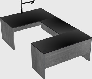 U-shaped desk