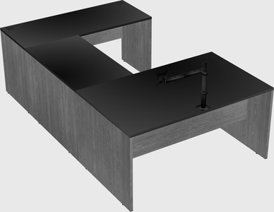 U-shaped desk