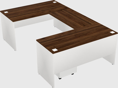 U-shaped desk