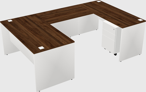 U-shaped desk
