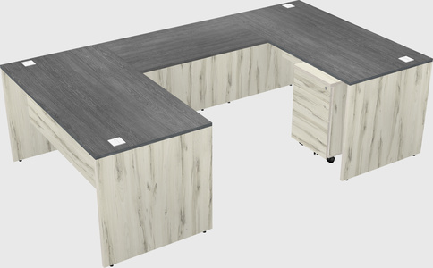 U-shaped desk