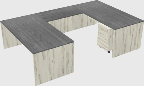 U-shaped desk