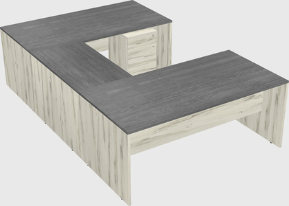 U-shaped desk