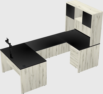 U-shaped desk