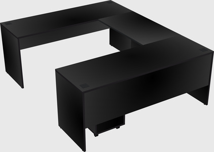 U-shaped desk
