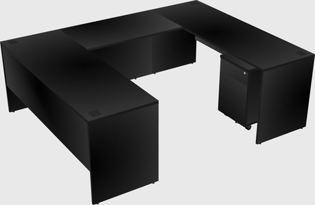 U-shaped desk