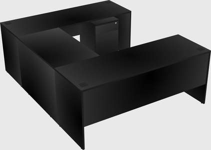 U-shaped desk