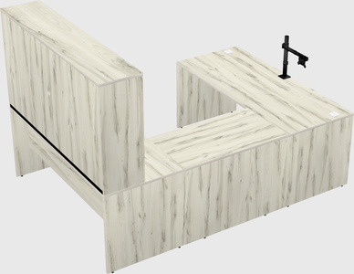 U-shaped desk