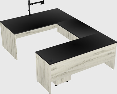 U-shaped desk