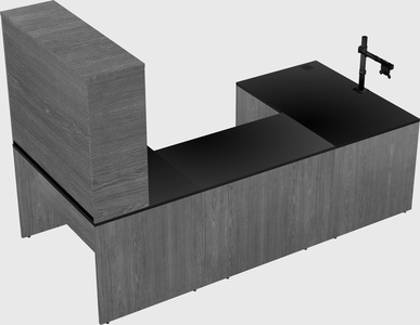 U-shaped desk