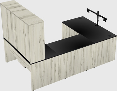 U-shaped desk