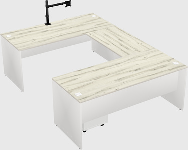 U-shaped desk