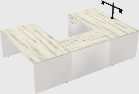U-shaped desk