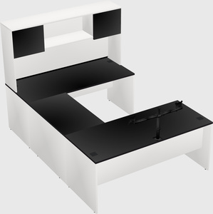 U-shaped desk