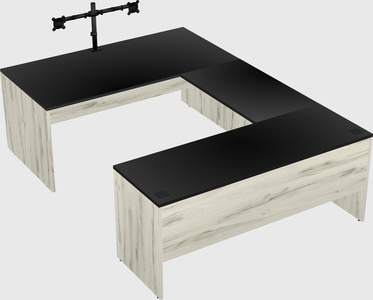 U-shaped desk