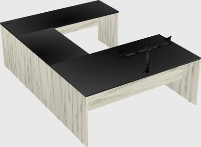 U-shaped desk