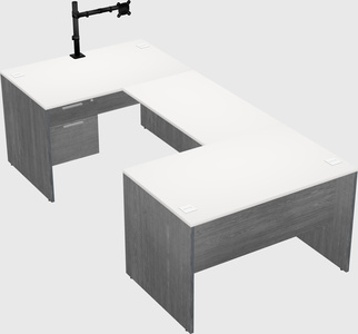 U-shaped desk