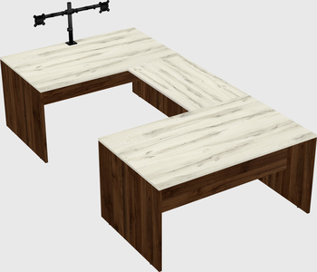 U-shaped desk
