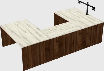 U-shaped desk