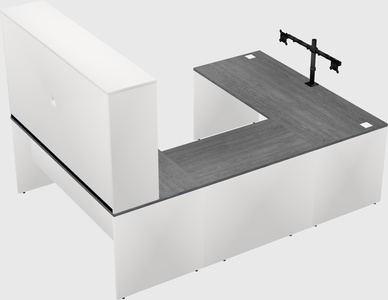 U-shaped desk