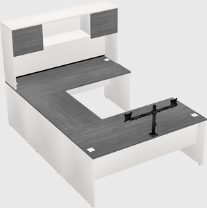 U-shaped desk