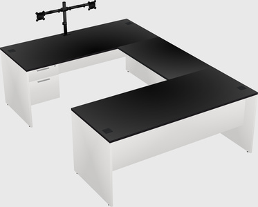 U-shaped desk