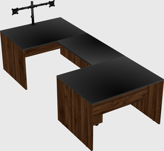 U-shaped desk