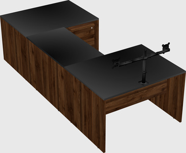 U-shaped desk