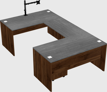 U-shaped desk