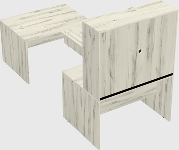 U-shaped desk