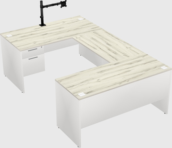 U-shaped desk