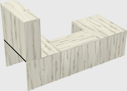 U-shaped desk