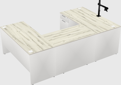 U-shaped desk