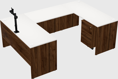 U-shaped desk