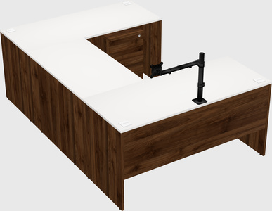 U-shaped desk