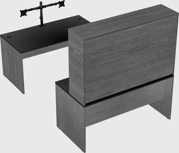 U-shaped desk
