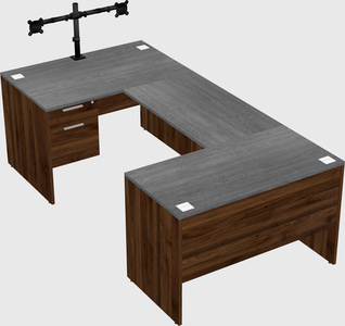 U-shaped desk