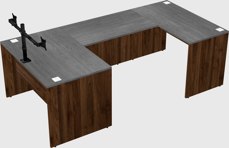 U-shaped desk