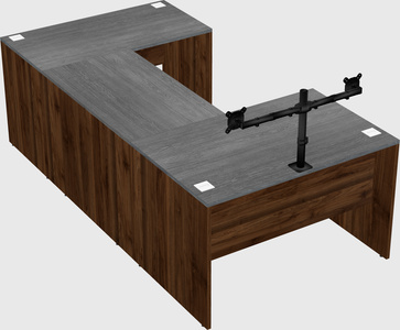 U-shaped desk