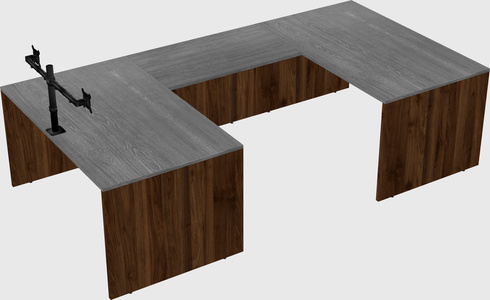 U-shaped desk