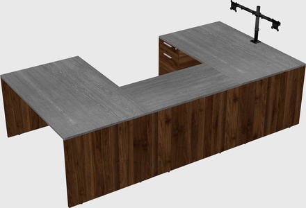 U-shaped desk