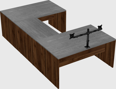 U-shaped desk