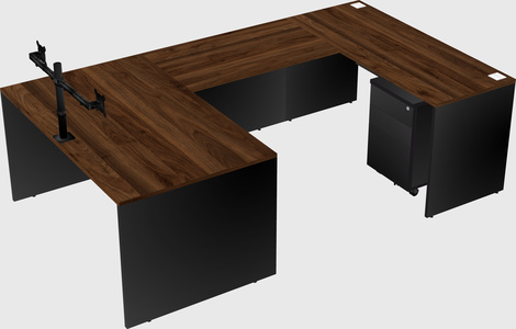 U-shaped desk