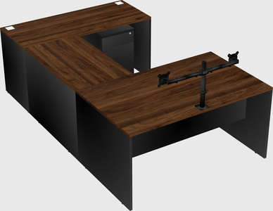U-shaped desk