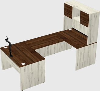 U-shaped desk