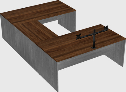 U-shaped desk