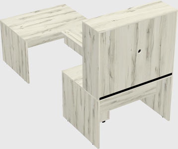U-shaped desk