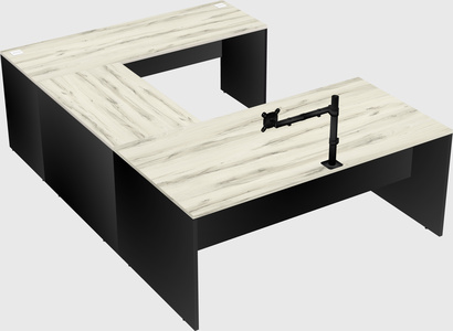 U-shaped desk
