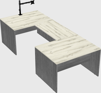 U-shaped desk
